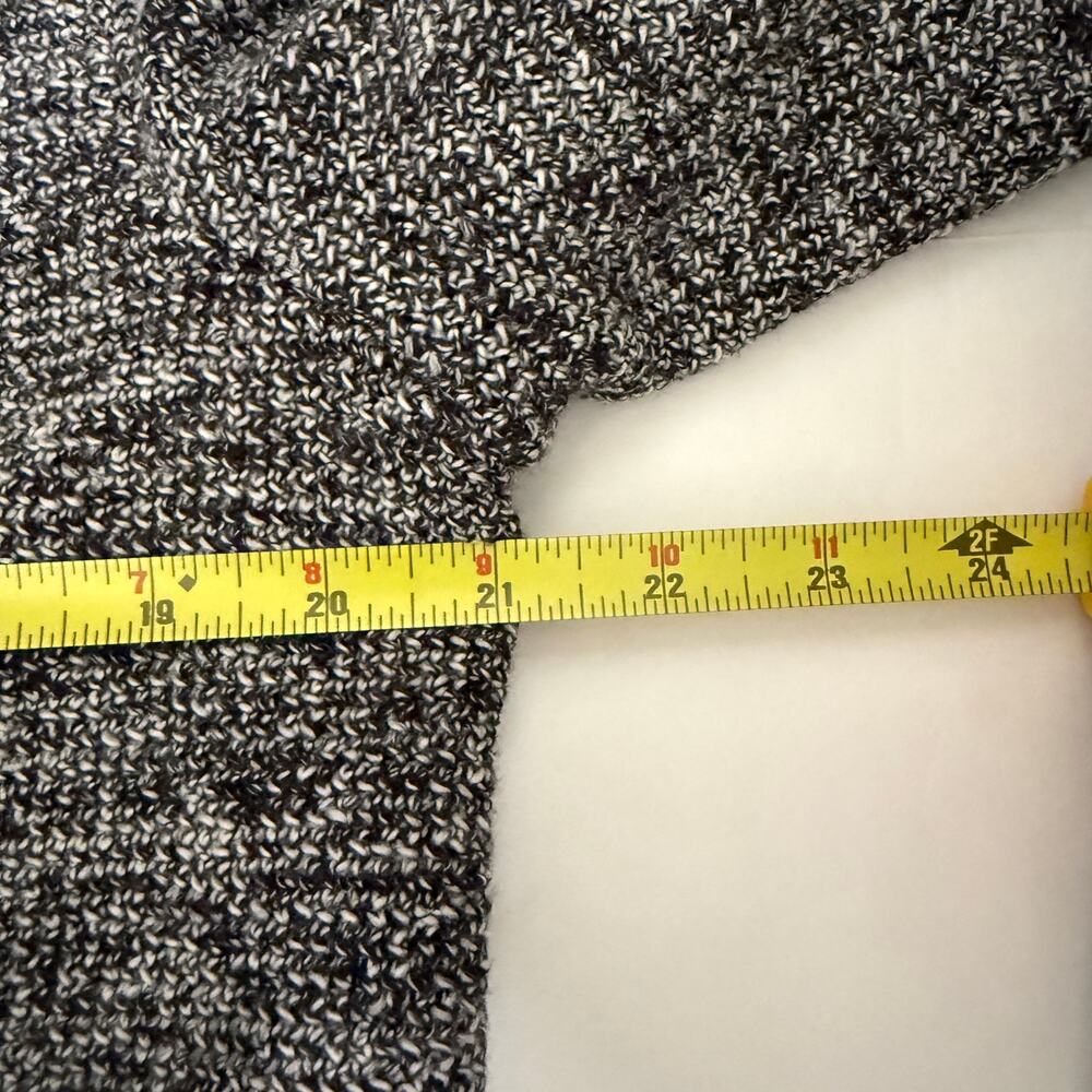 Soft Surrounding St James Jacket Blazer L Black White Tweed Academia Preppy Work - Picture 5 of 13